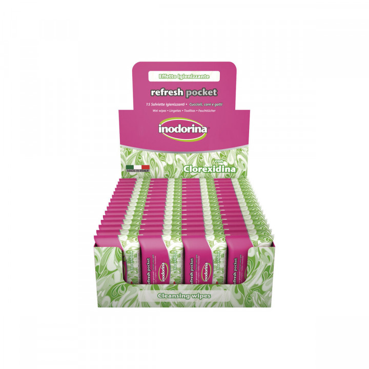 Lingettes humides pour animaux domestiques Inodorina
