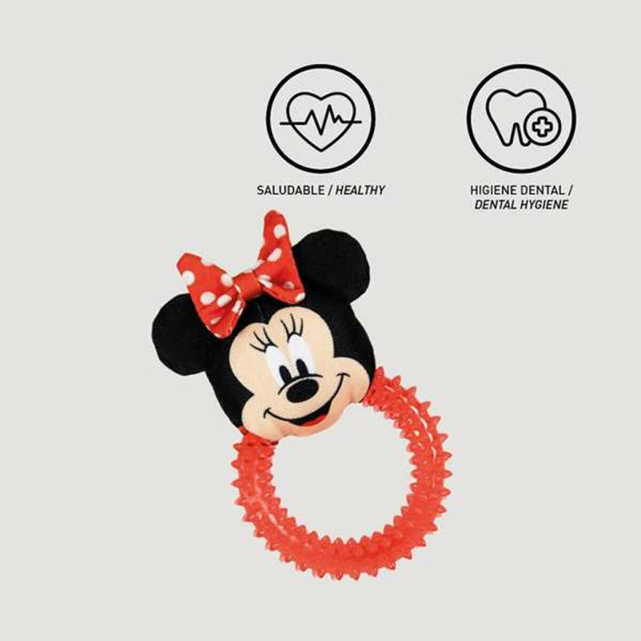 Mordedor de perro Minnie Mouse   Rojo 10,0 x 5,0 x 17,0 cm (4 Unidades)