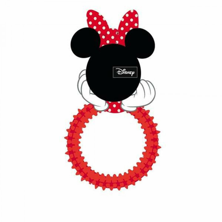 Mordedor de perro Minnie Mouse   Rojo 10,0 x 5,0 x 17,0 cm (4 Unidades)