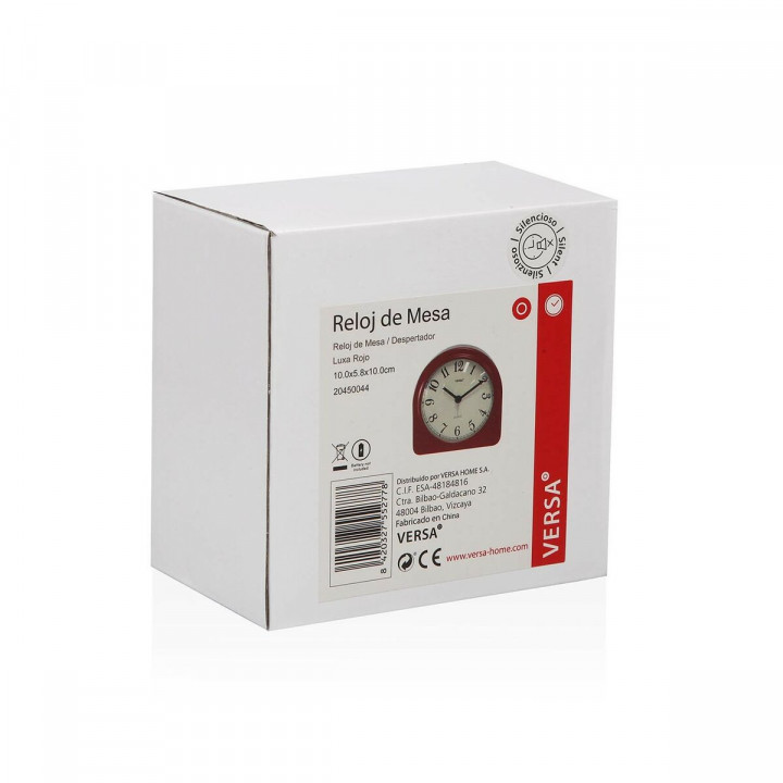 Orologio da Tavolo Versa Luxa Rosso