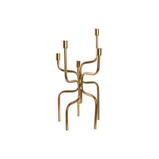 Candelabro Home ESPRIT Dorato Metallo 25 x 25 x 51 cm
