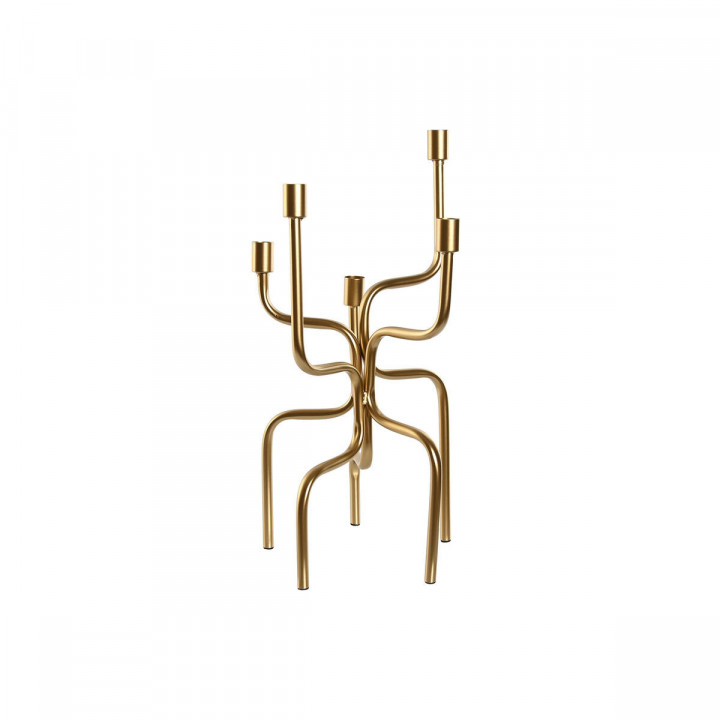 Candelabro Home ESPRIT Dorado Metal 25 x 25 x 51 cm
