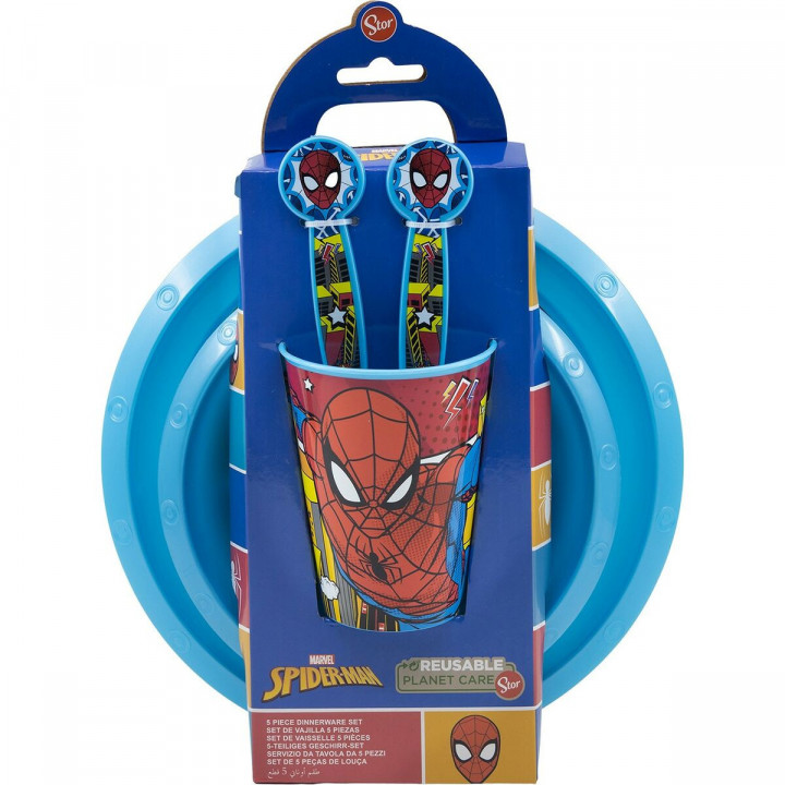 Set di Accessori per Bambini Spider-Man CZ11313 Plastica (5 Pezzi)
