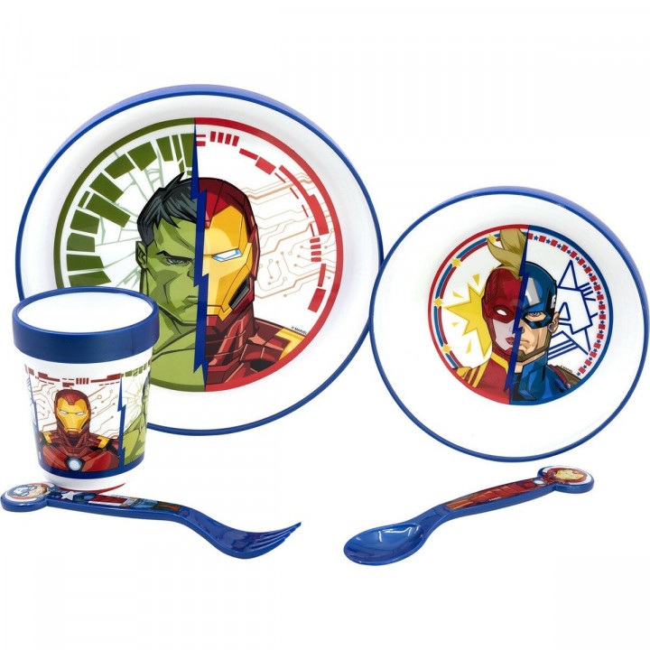 Kinderservies The Avengers CZ11304 Plastic (5 Onderdelen)