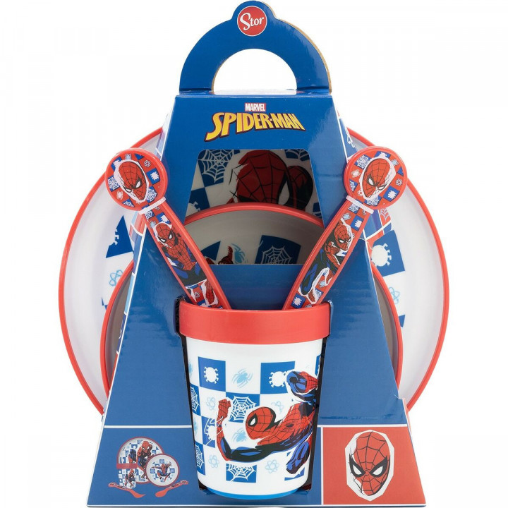 Kinderservies Spider-Man CZ11308 Plastic (5 Onderdelen)