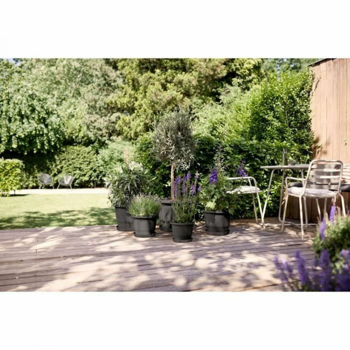 Blumentopf Elho Schwarz Anthrazit 35 x 34,5 x 26 cm