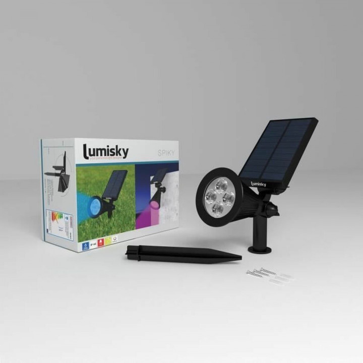 Solarlampe Lumisky Schwarz rouge 200 Lm (2 Stücke) (2 Stück)