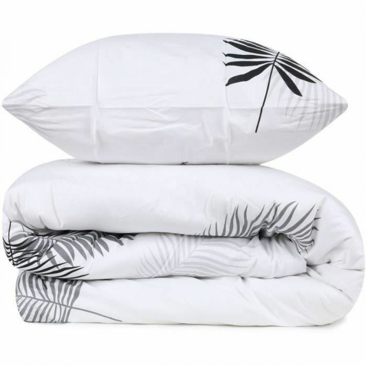 Bettbezug-Set Grau King size 3 Stücke