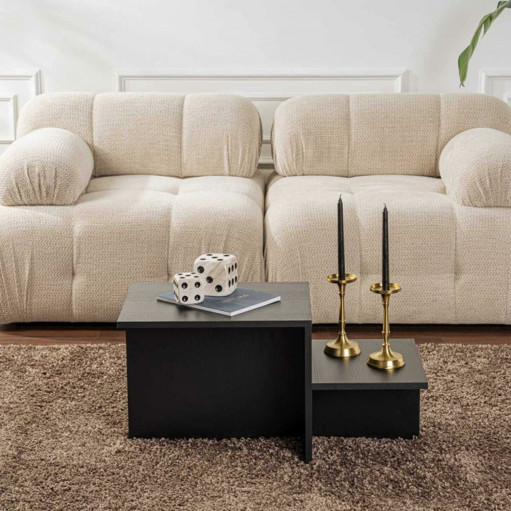 Centre Table Harmony Black 80 x 40 x 40 cm