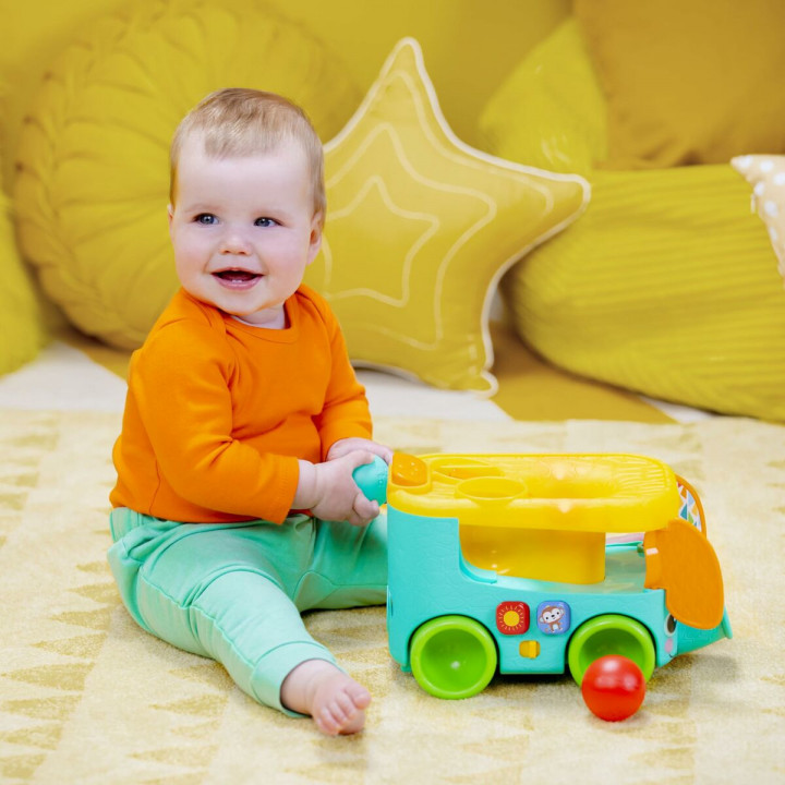 Spielzeug zum Ziehen Bright Starts Pop & Roll Safari Bus