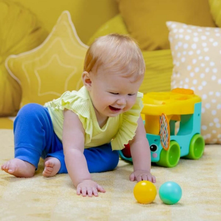 Jouet à tirer Bright Starts Pop & Roll Safari Bus