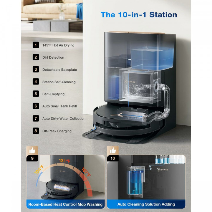 Robot stofzuiger ECOVACS X9 PRO OMNI