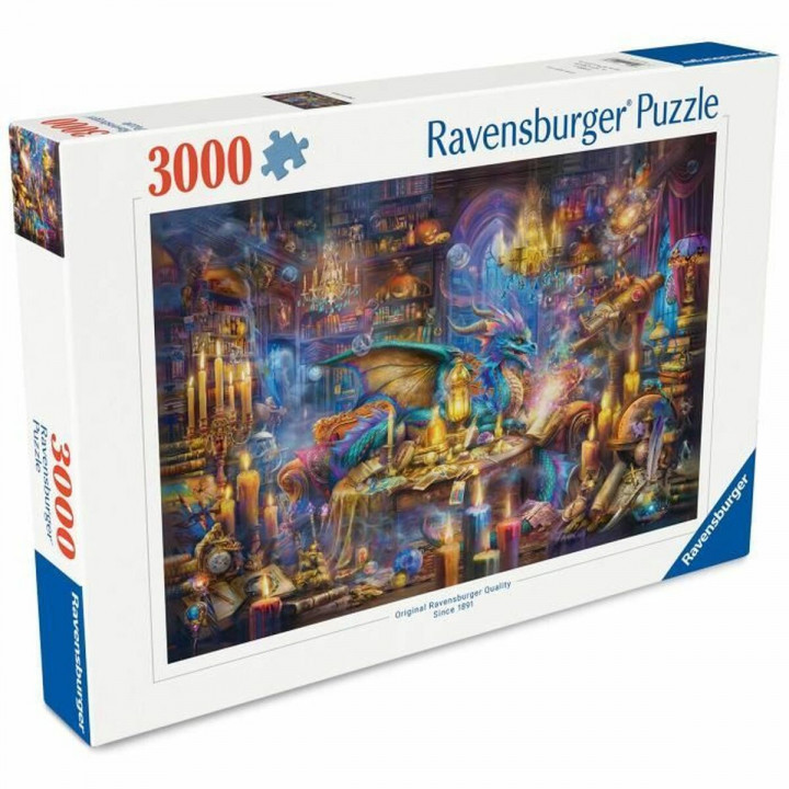 Puzzel Ravensburger Dragon's Library 3000 Onderdelen
