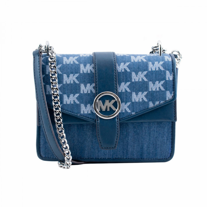 Shoulder Bag Michael Kors GREENWICH Blue 21 x 15 x 8 cm
