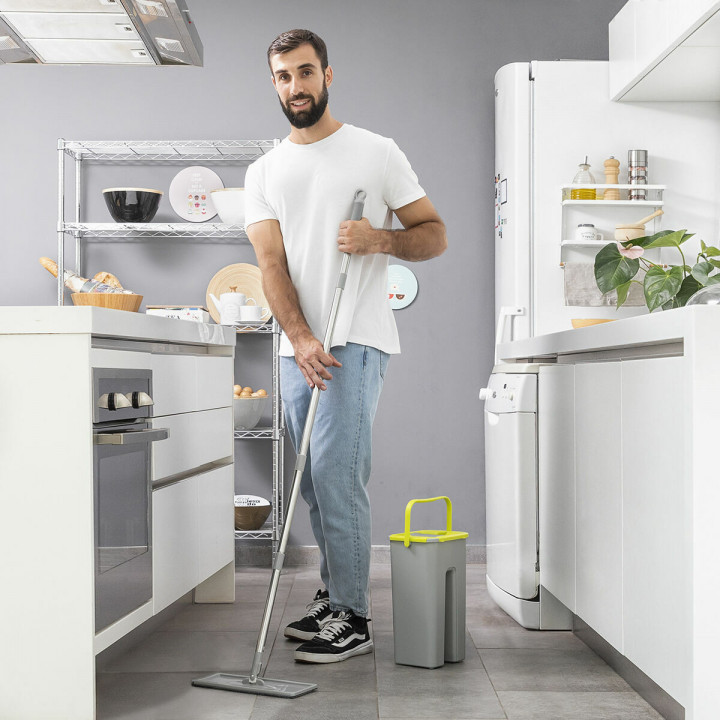 Mop with Dual Action Bucket Klirimop InnovaGoods Grey (Refurbished B)