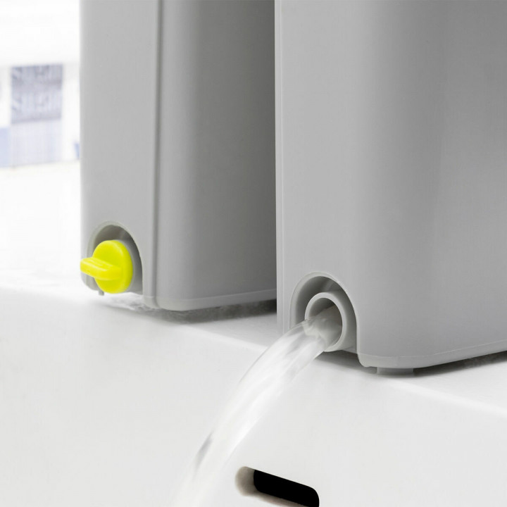 Serpillère avec seau à double action Klirimop InnovaGoods Gris (Reconditionné B)