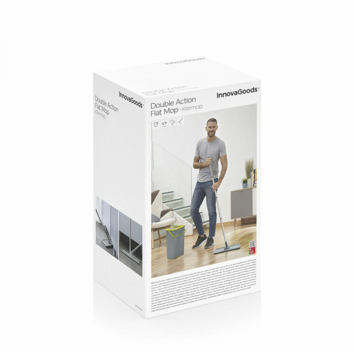 Wischmopp mit Doppeleimer Klirimop InnovaGoods Grau (Restauriert B)