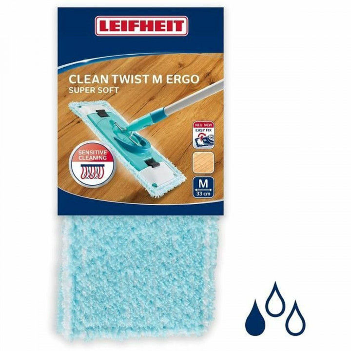 Ricambio per Mocio Leifheit Clean Twist M Ergo Super Soft 52122 Poliestere
