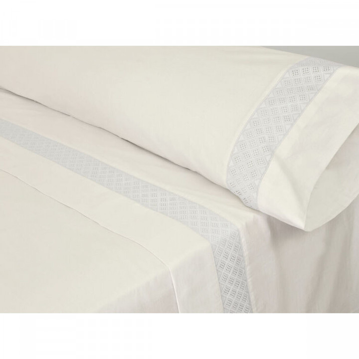 Jeu de draps Pierre Cardin ELISA Blanc Lit king size