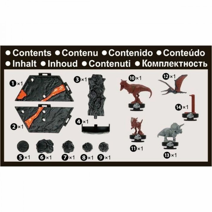 Board game EPOCH D'ENFANCE Jurassic World Volcano Quake 15 x 5 x 23 cm