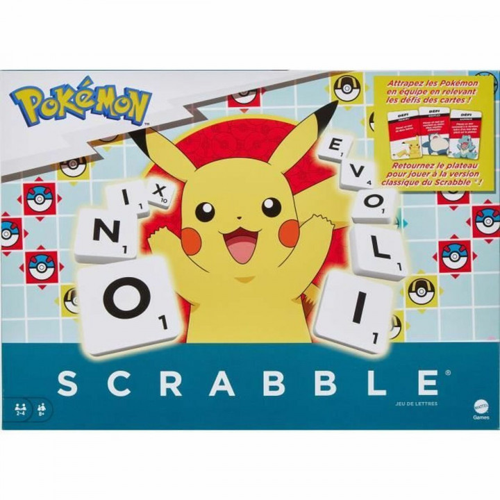 Bordspel Mattel Pokémon Scrabble 4 x 35 x 35 cm