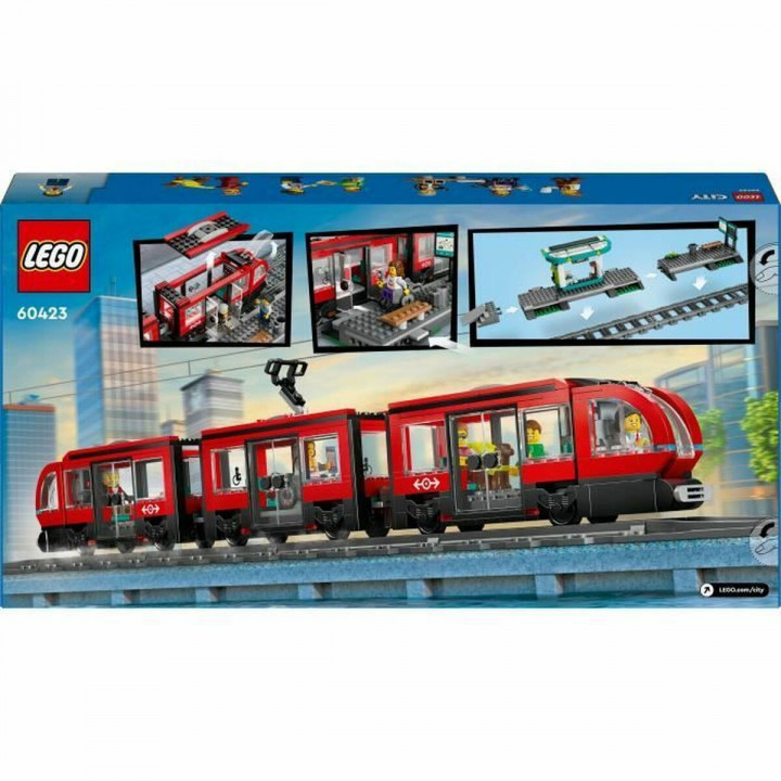 Bouwspel Lego 60423 Downtown Tram and Station Multicolour