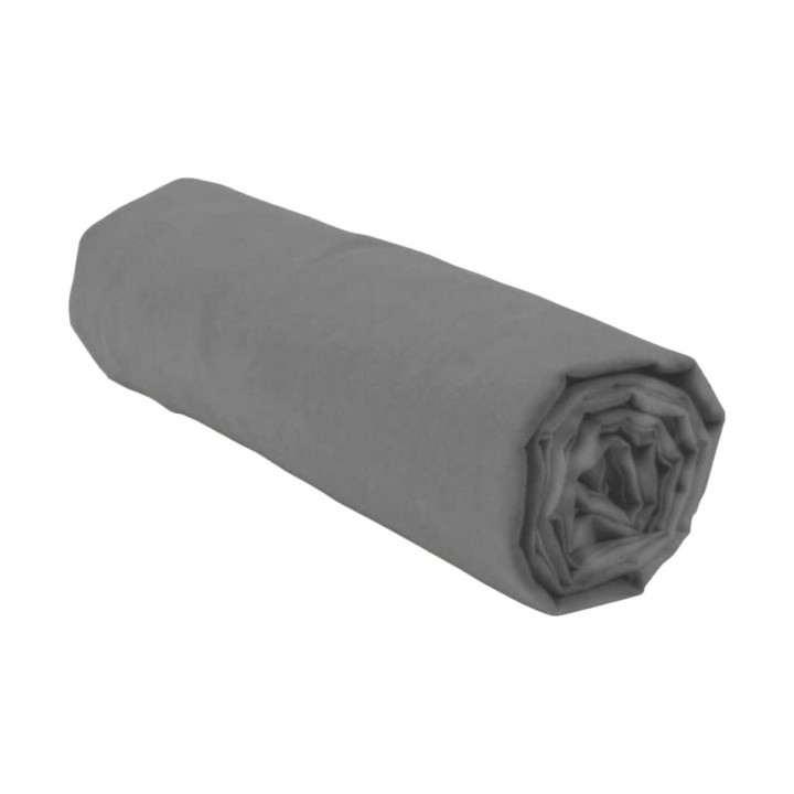 Fitted bottom sheet HOME LINGE PASSION HP71762 Grey Anthracite 90 x 190 + 30 cm