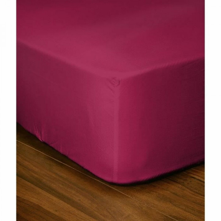 Lenzuolo con angoli aderenti Lovely Home LH71614 Fucsia Rose 180 x 200 + 25 cm
