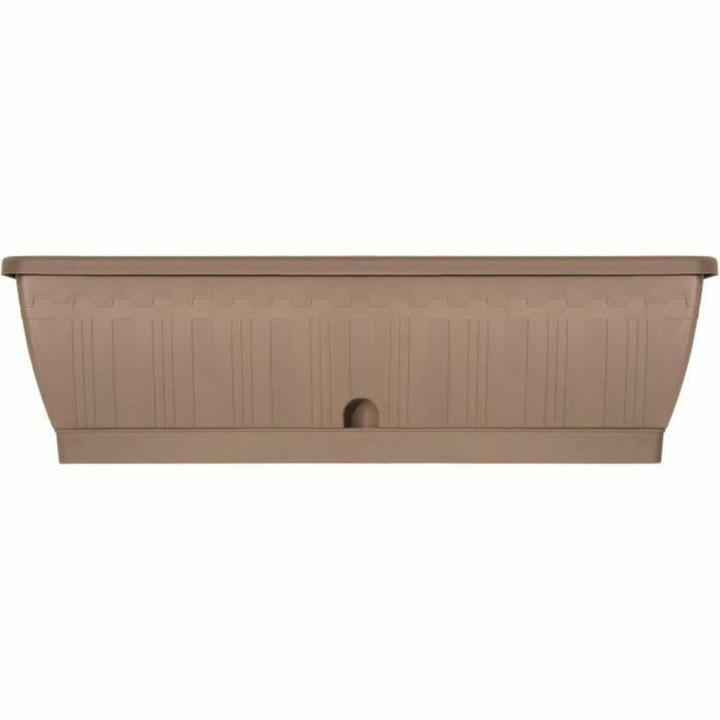 Jardinière auto-arrosante Garden ID Taupe 60 cm