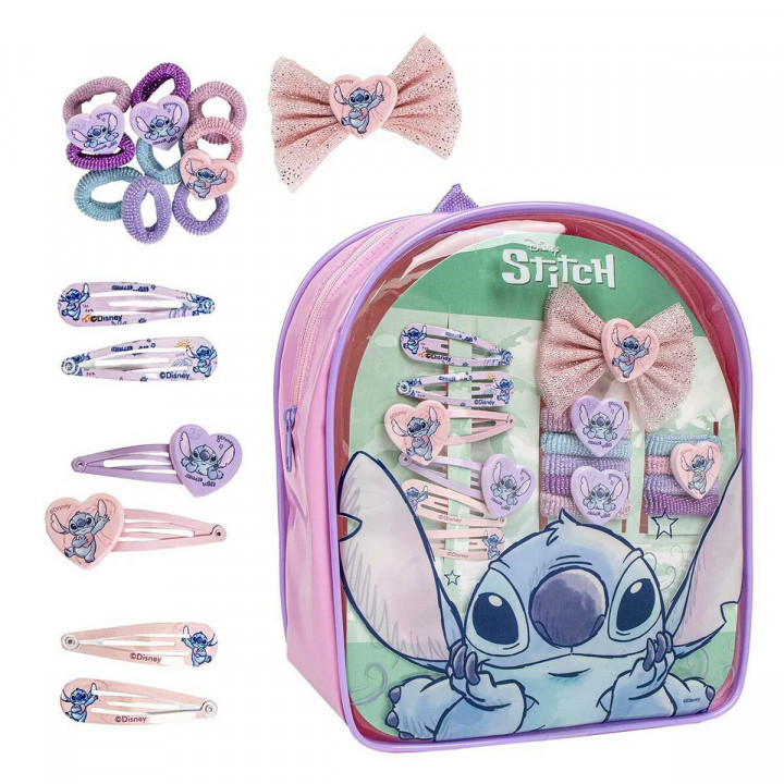 Sac à Dos pour Enfants avec Accessoires pour les Cheveux Stitch Multicouleur
