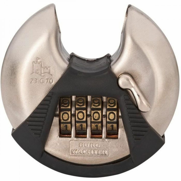 Kombinationsschloss Burg-Wachter 23 C 70 SB Edelstahl Kunststoff