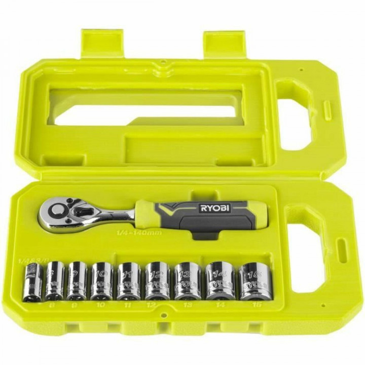 Jeu de clés à douille Ryobi RHRS10PC
