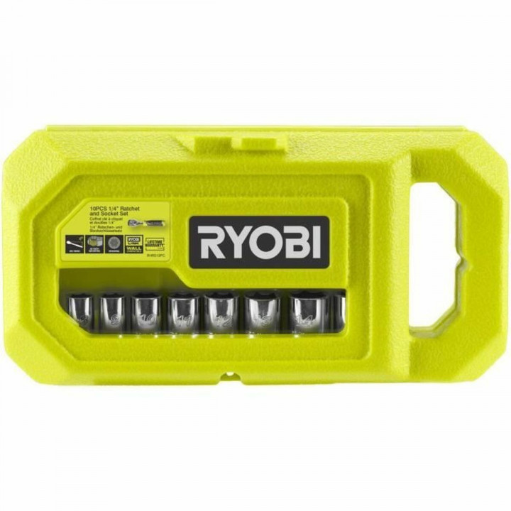 Jeu de clés à douille Ryobi RHRS10PC