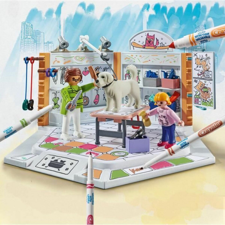 Playset Playmobil Color 71514 Grooming Salon 61 Pezzi