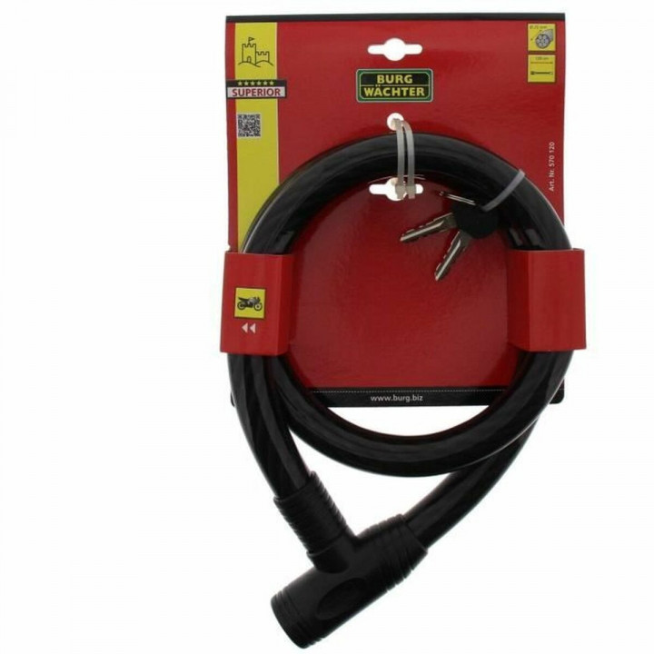 Lucchetto con chiave Burg-Wachter 570 120 Acciaio Rotondo