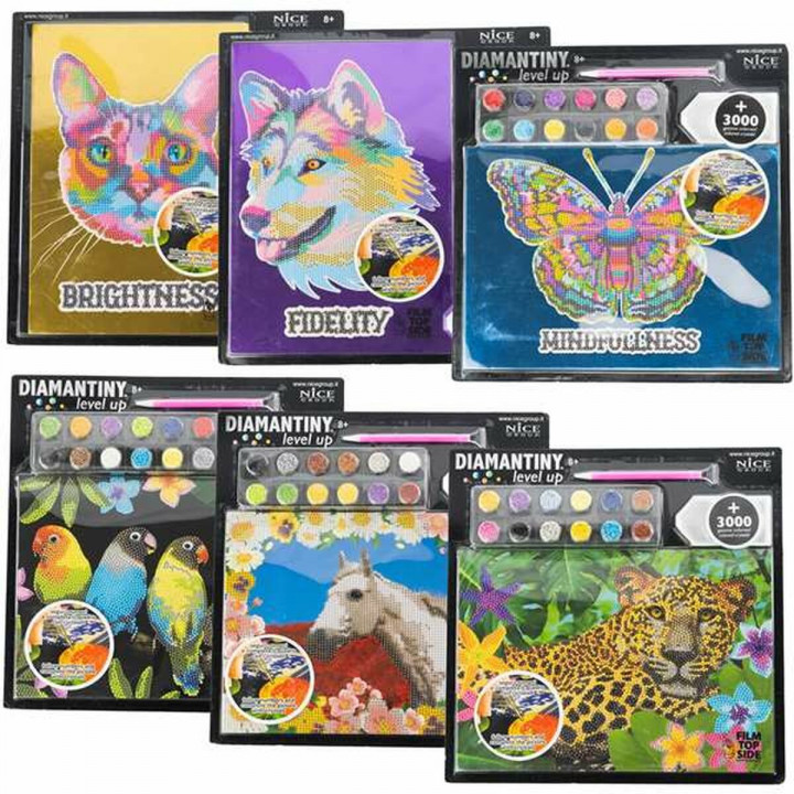 Educatief Spel Crystal Art Diamantiny Surtido 3 32 x 32 x 2,4 cm