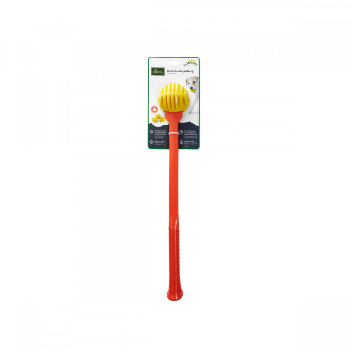 Lancia Palline per Cani Hunter Giallo Arancio Gomma Sfera