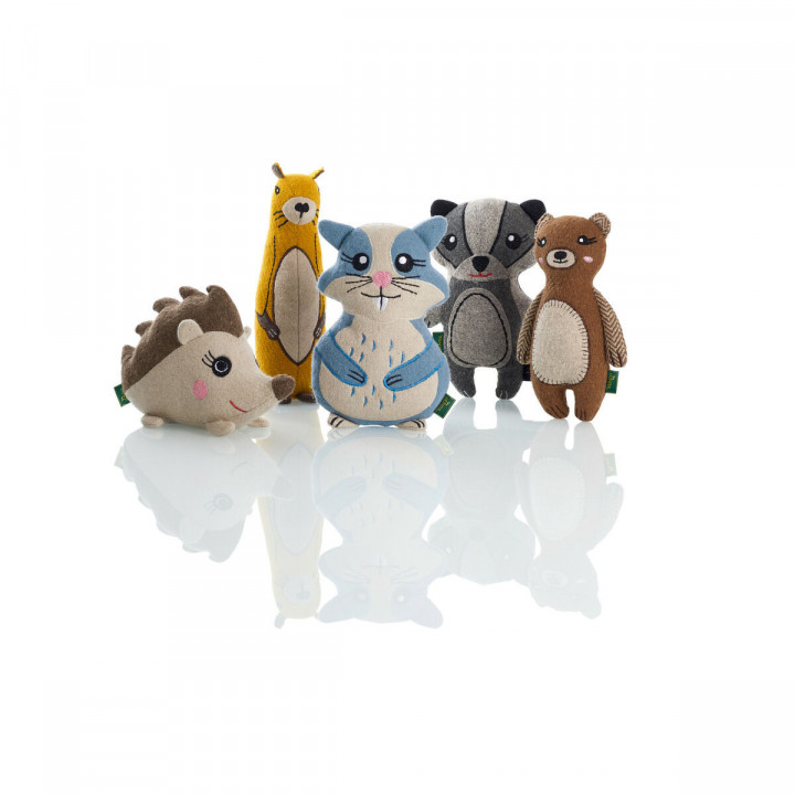 Peluche para perros Hunter Amarillo Algodón 100 % Reciclado Marmota 20 cm