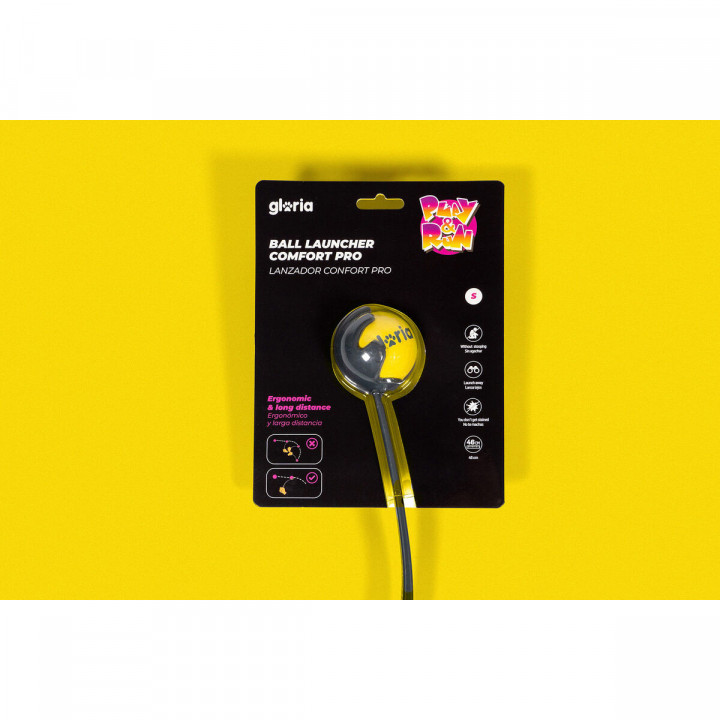 Lancia Palline per Cani Gloria Giallo polipropilene TPR S