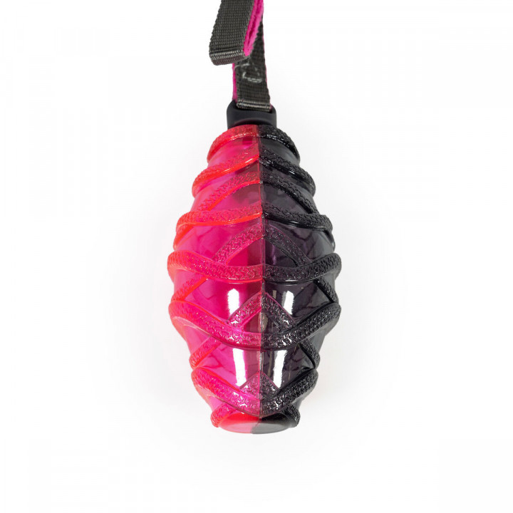 Lancia Palline per Cani Gloria Grigio Rosa TPR Rugby L