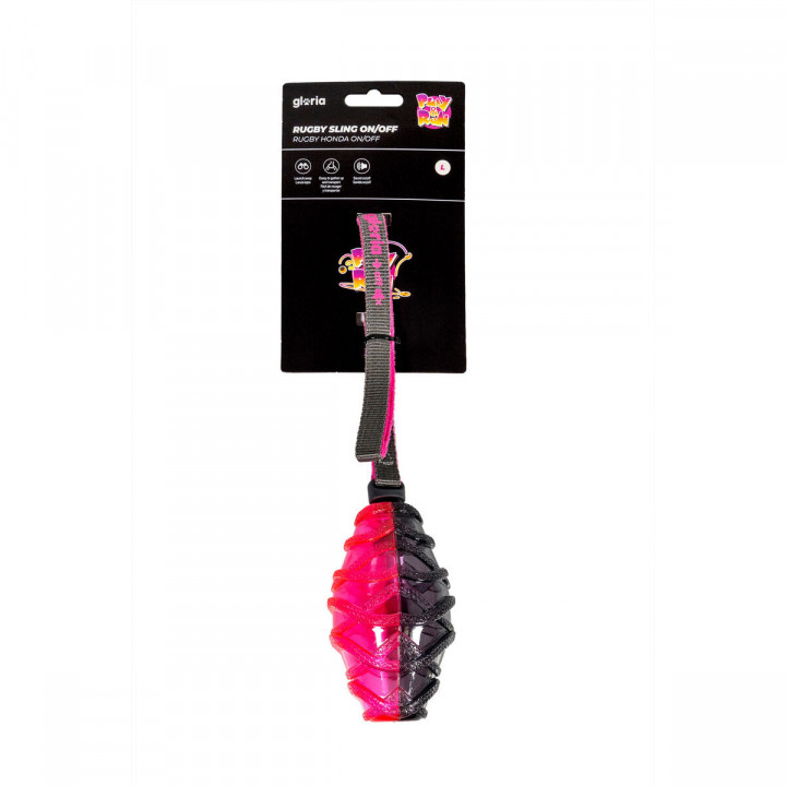 Ball Launcher for Dogs Gloria Grey Pink TPR Rugby L