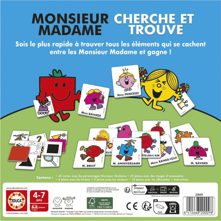 Jouet Educatif Educa Mr. Men and Women