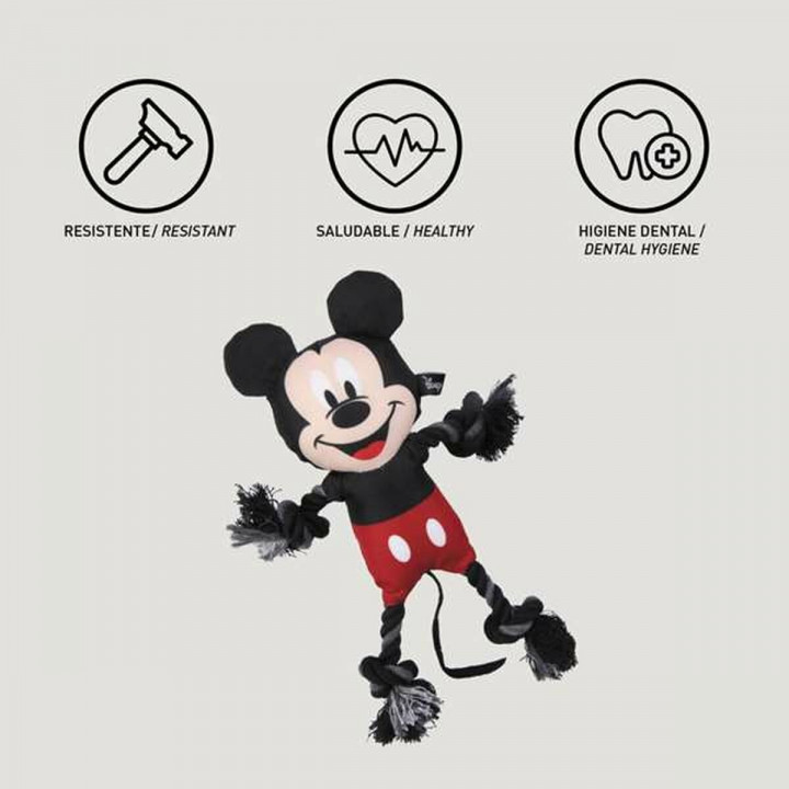 Giocattoli per cani Mickey Mouse Nero 15,0 x 6,0 x 28,0 cm Plastica