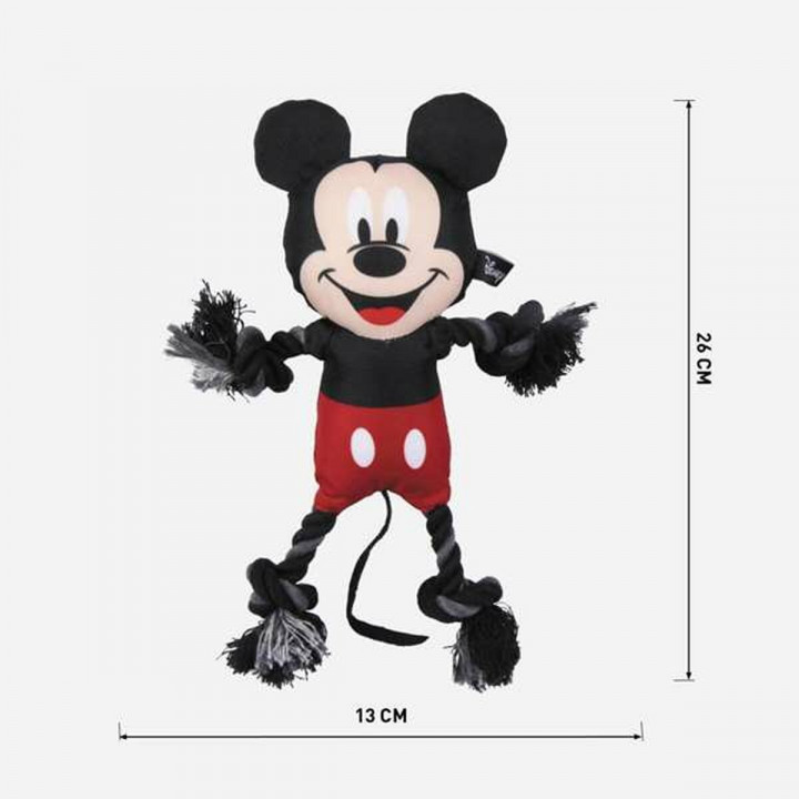 Hondenspeelgoed Mickey Mouse Zwart 15,0 x 6,0 x 28,0 cm Plastic