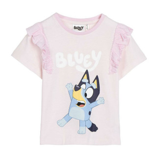 Child's Short Sleeve T-Shirt Bluey Light Pink