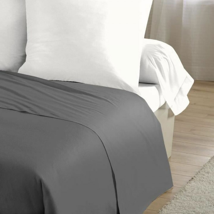 Juego de Sábanas HOME LINGE PASSION Flat sheet Gris Cama individual 180 x 290 cm