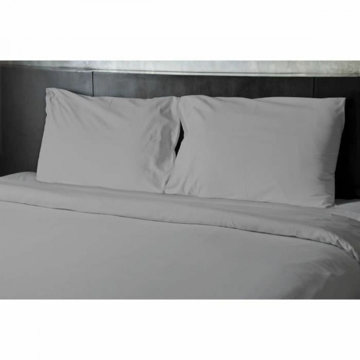Bettwäsche-Set HOME LINGE PASSION Flat sheet Grau Einzelbett 180 x 290 cm