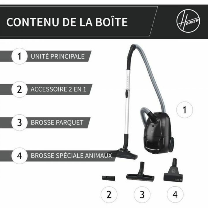 Aspirador Hoover HE120PET 011 Negro Gris 700 W