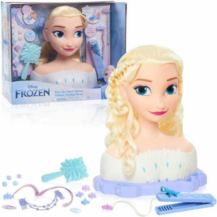 Bambolotto Bebè con Accessori Frozen Elsa Deluxe Styling Head