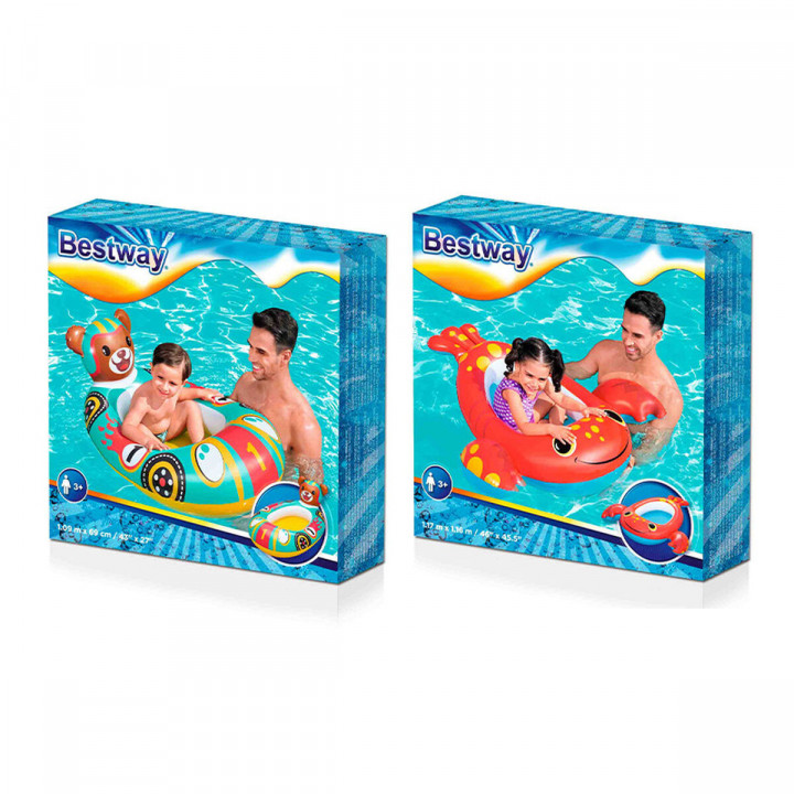 Bestway Barca Gonfiabile per Bambini Volpe 94x66 cm +3 Anni Spiaggia e Piscina 34168